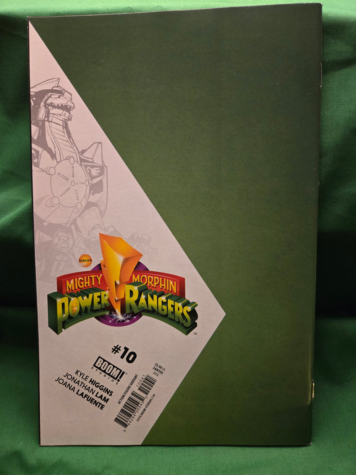 Mighty Morphin Power Rangers #10 Comic - Santos Action Figure Variant