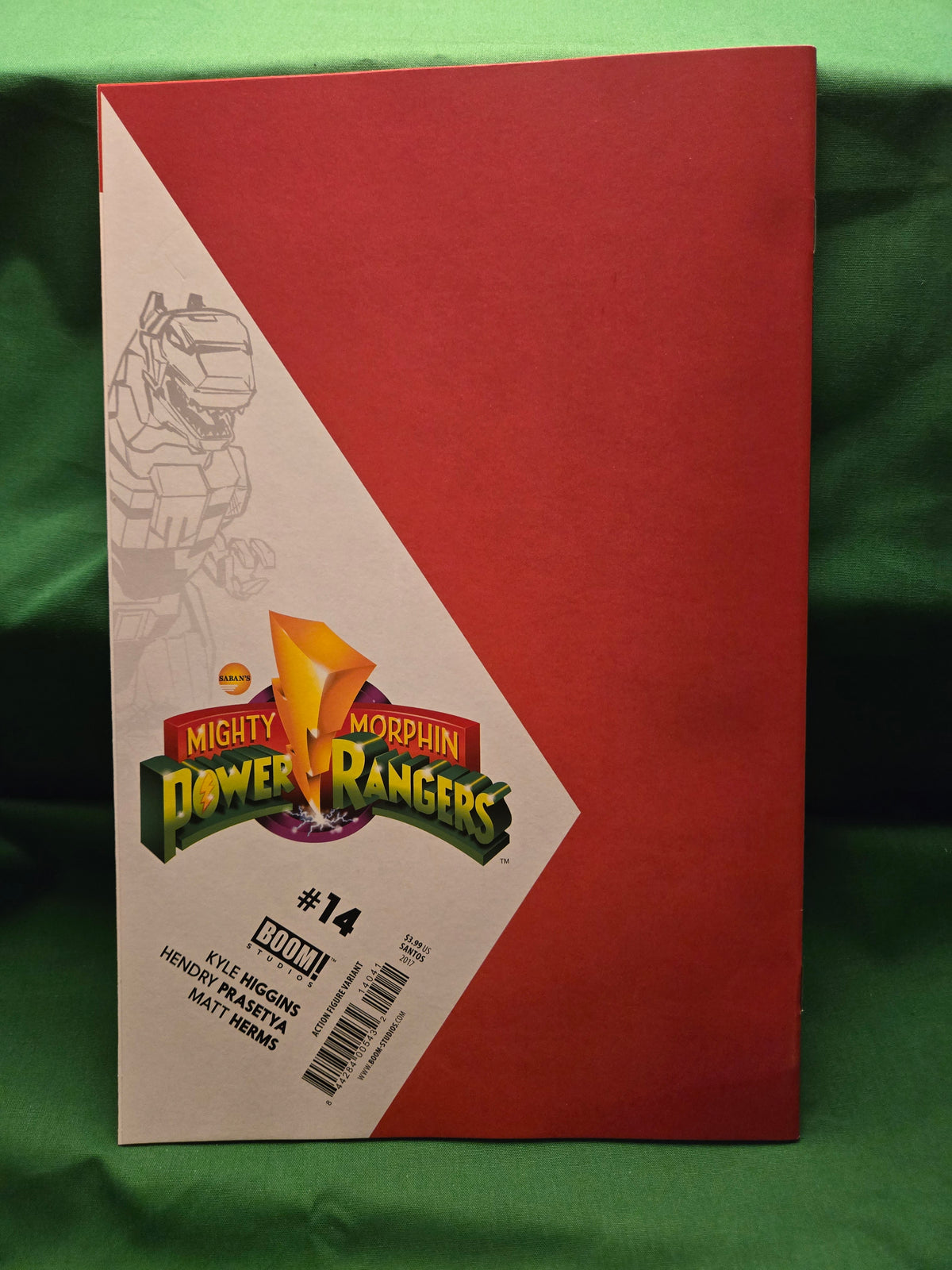 Mighty Morphin Power Rangers #14 Comic - Santos Action Figure Variant