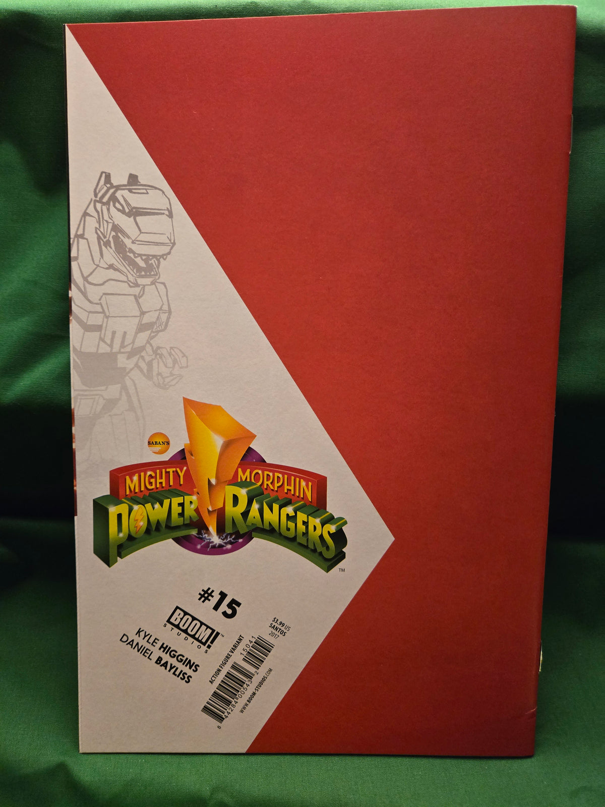 Mighty Morphin Power Rangers #15 Comic - Santos Action Figure Variant