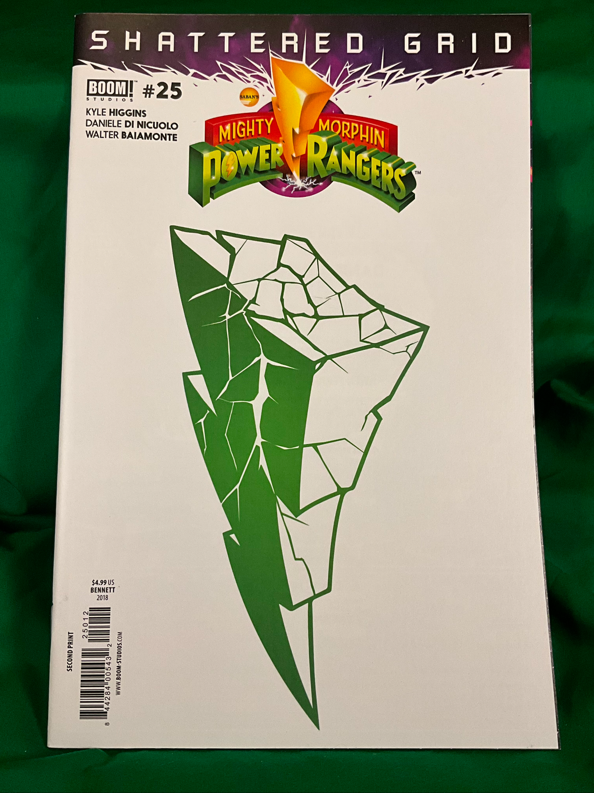 Mighty Morphin Power Rangers #25 Comic - Bennett 2nd Printing Variant
