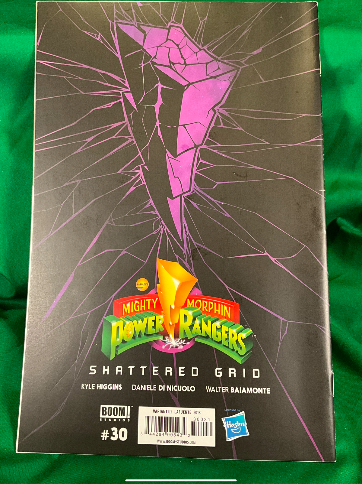 Mighty Morphin Power Rangers #30 Comic -1:25 Lafuente Black Rangers Variant