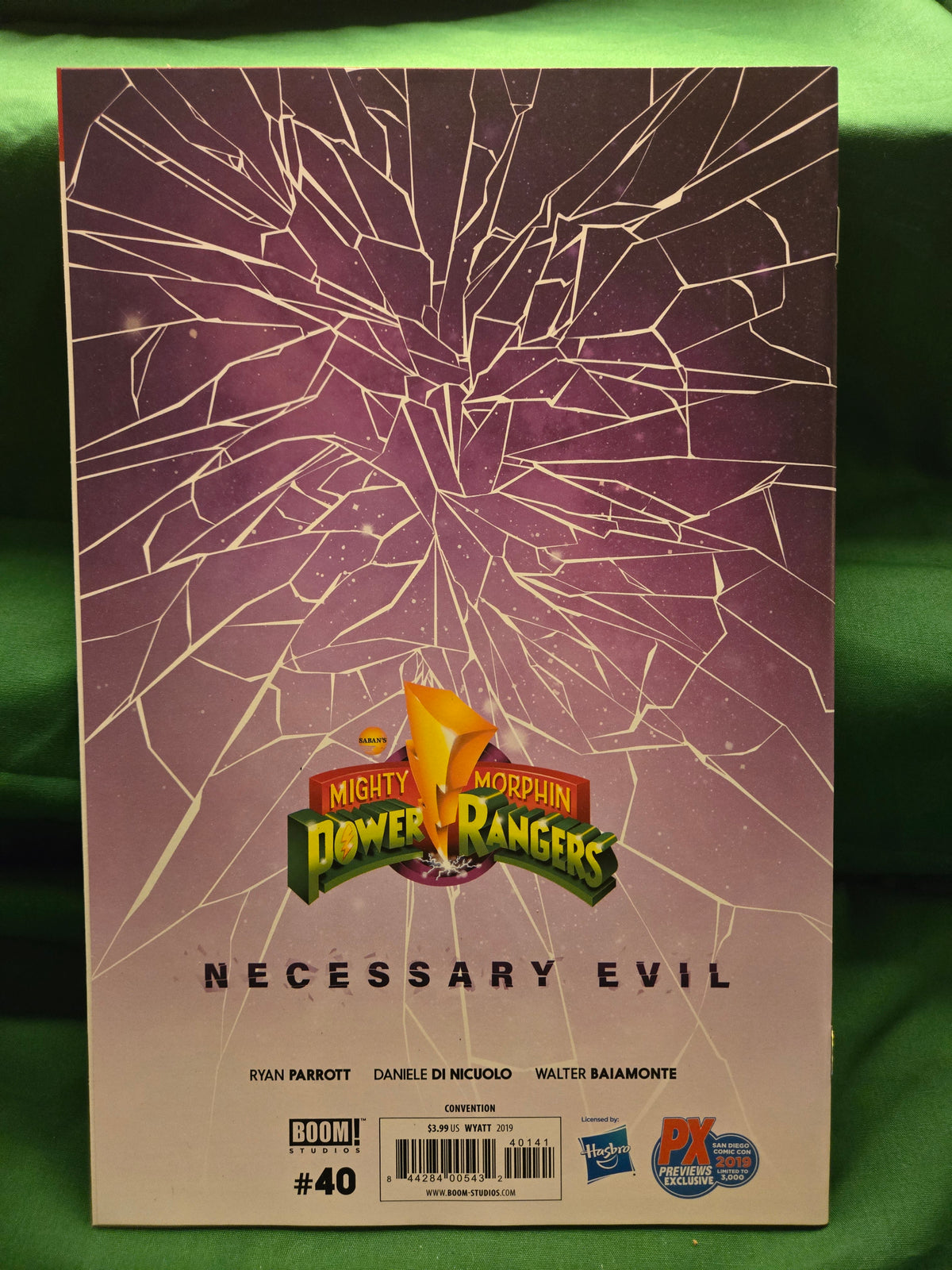 Mighty Morphin Power Rangers #40 Comic - Wyatt SDCC Variant
