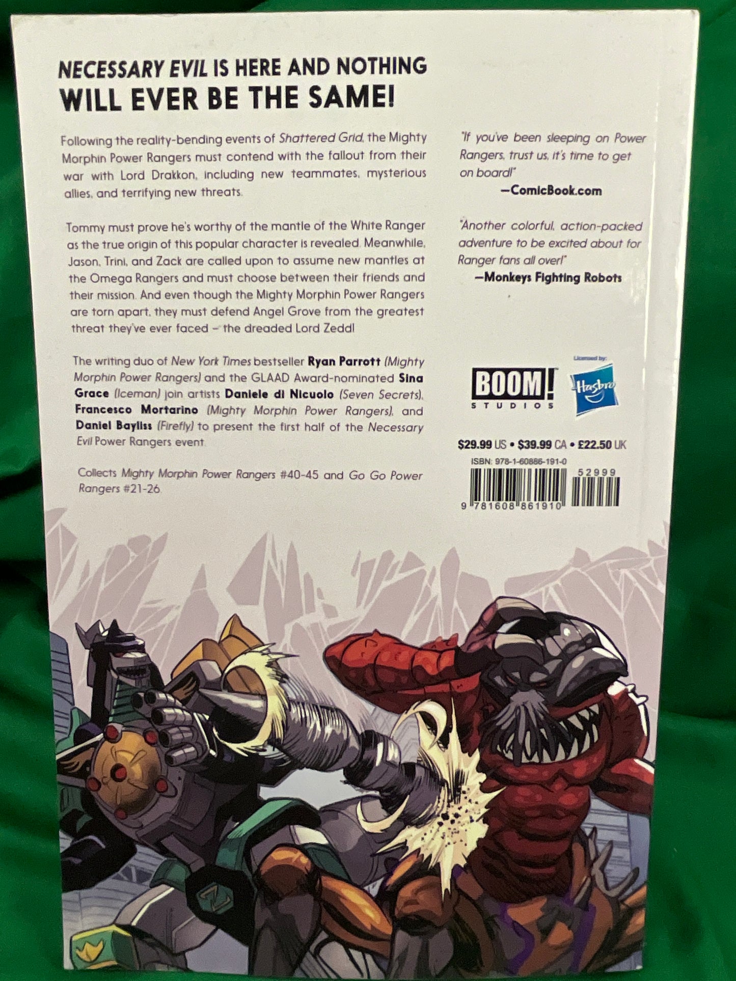 Mighty Morphin Power Rangers Necessary Evil Part 1 Softcover