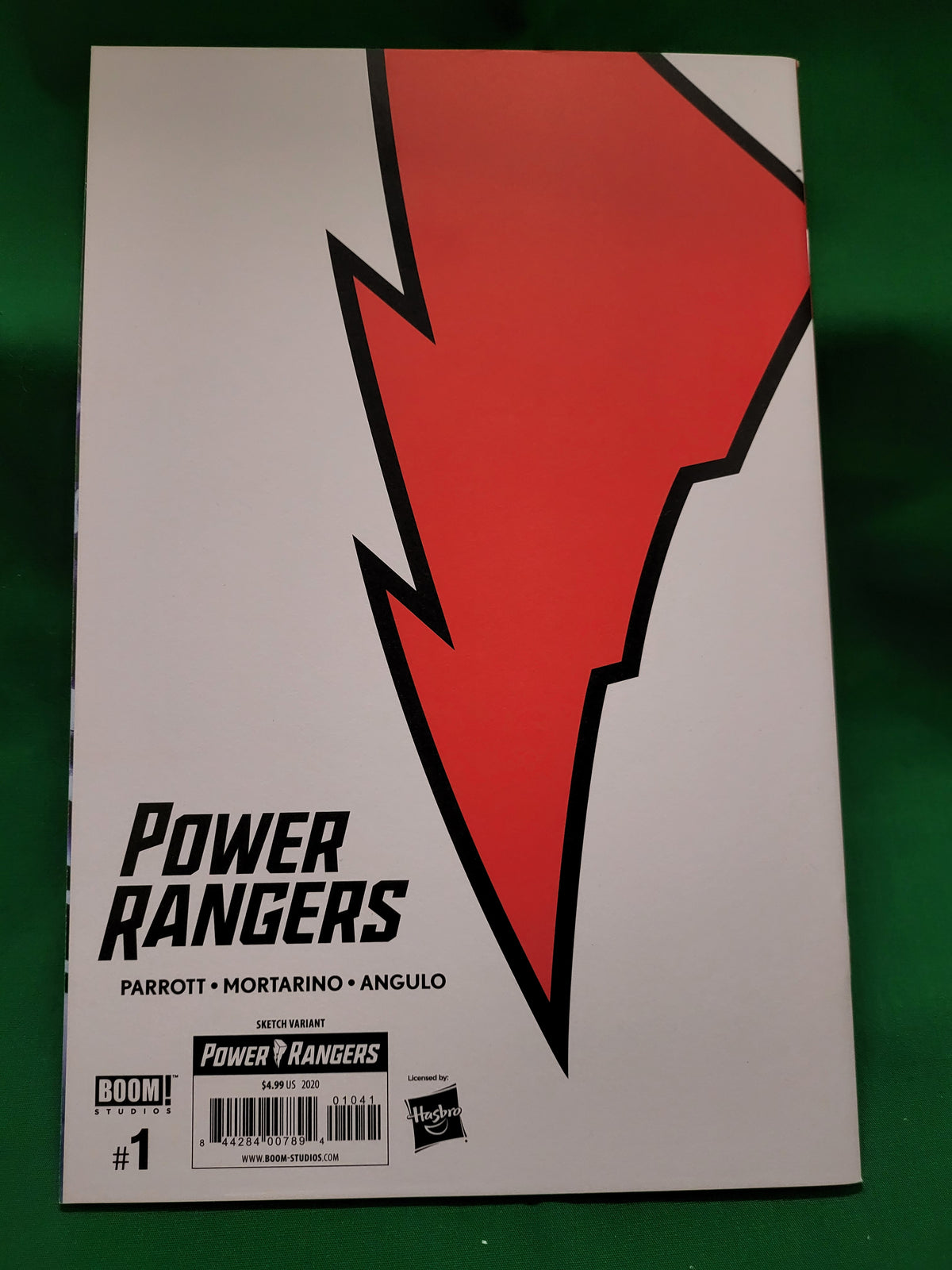 Power Rangers #1 (MMPR #57) Comic - Red Sketch Variant