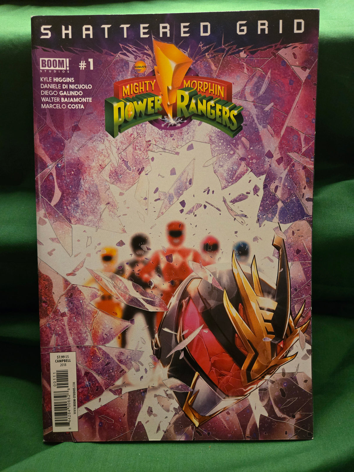 Mighty Morphin Power Rangers SHATTERED GRID Comic - Jamal Campbell Cover