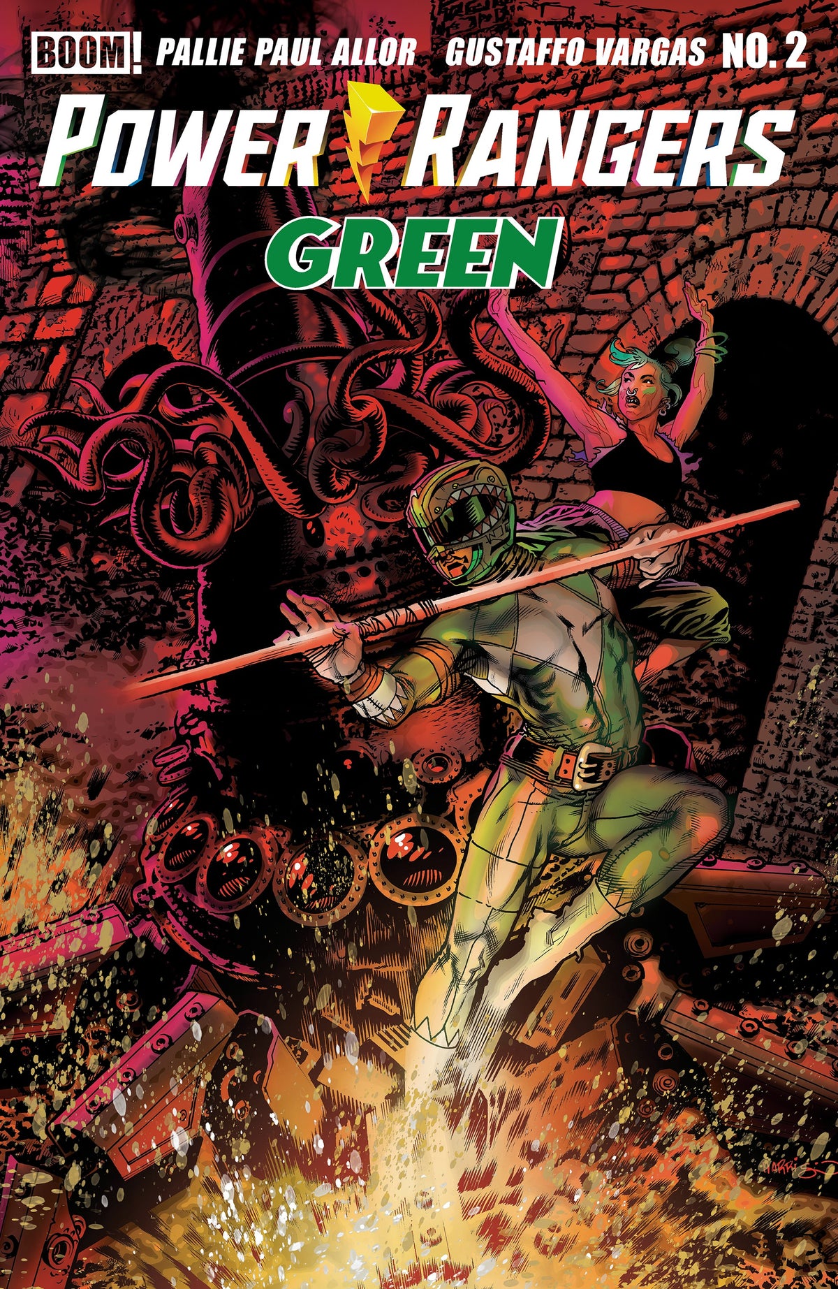 Power Rangers: Green #2 Comic - Harris Regular Cover