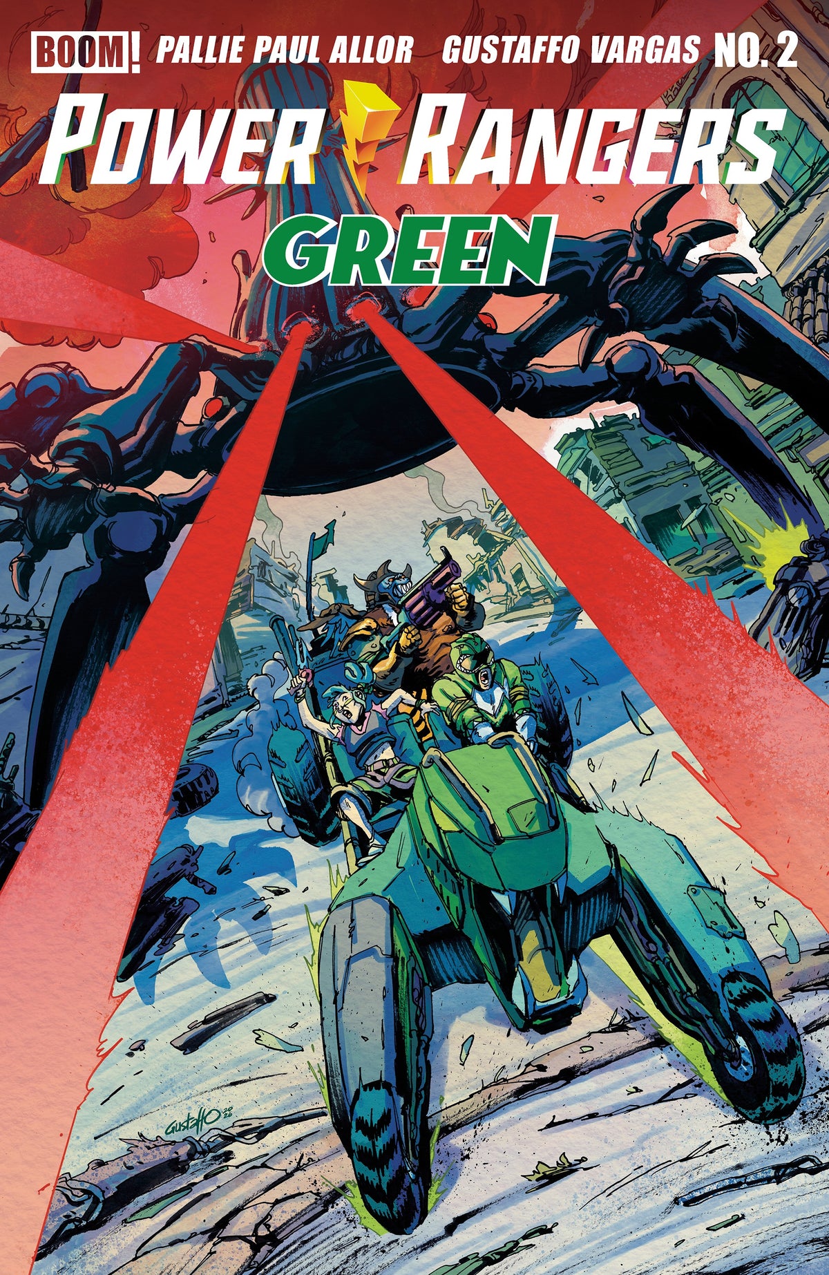 Power Rangers: Green #2 Comic - Gustaffo Vargas Variant