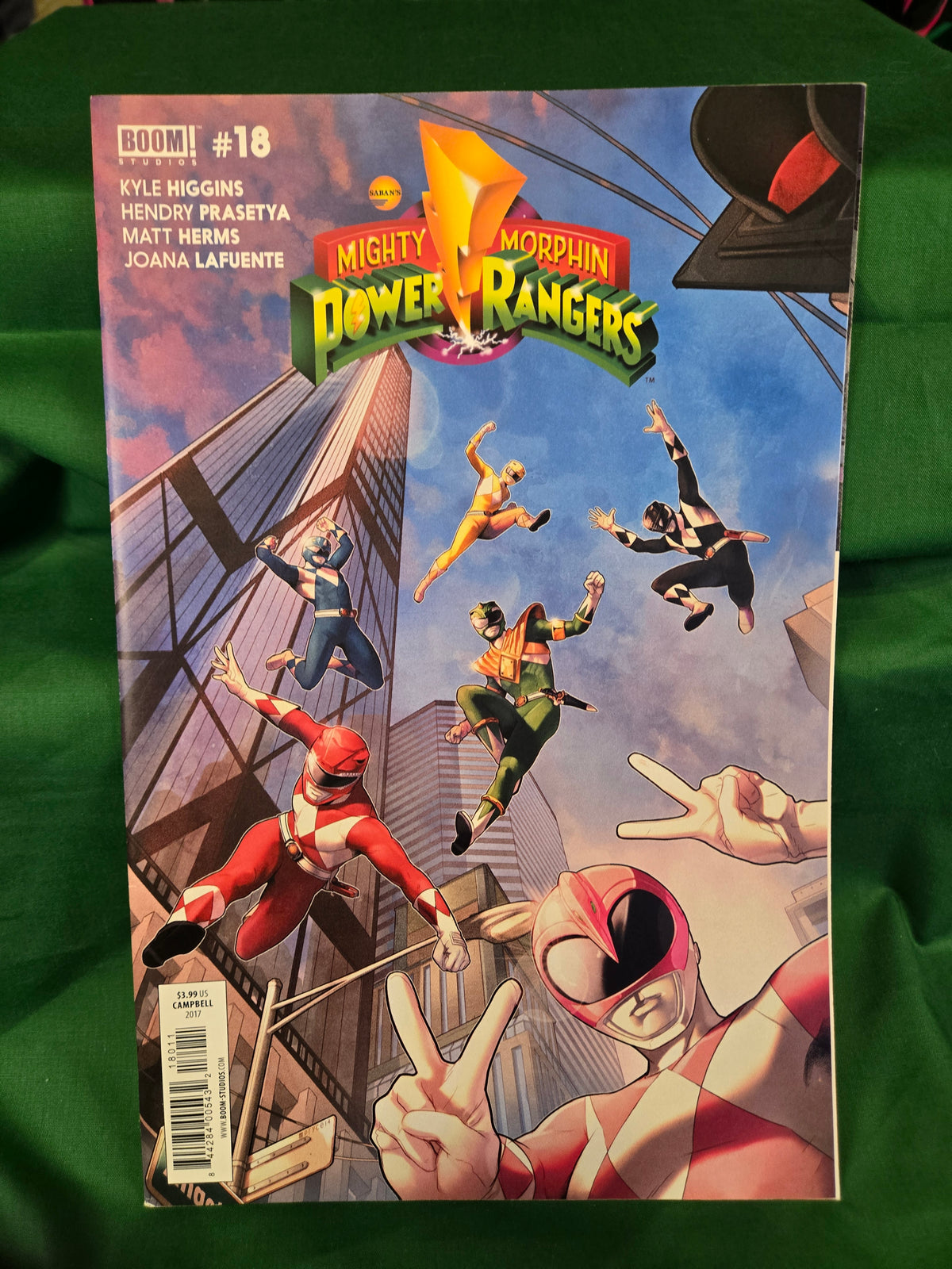 Mighty Morphin Power Rangers #18 Comic - Jamal Campbell Cover