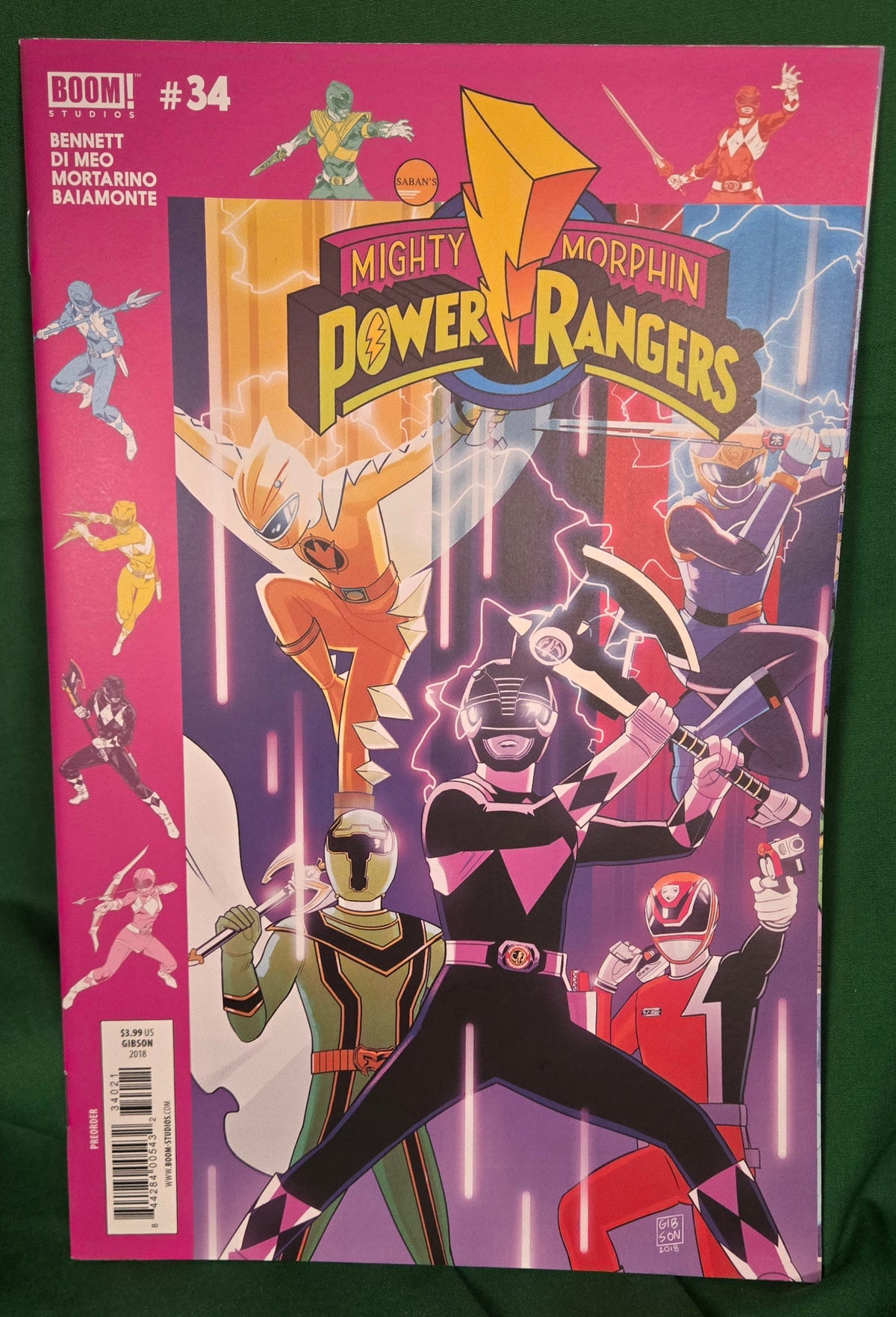 Mighty Morphin Power Rangers #34 Comic - Gibson Subscription Variant