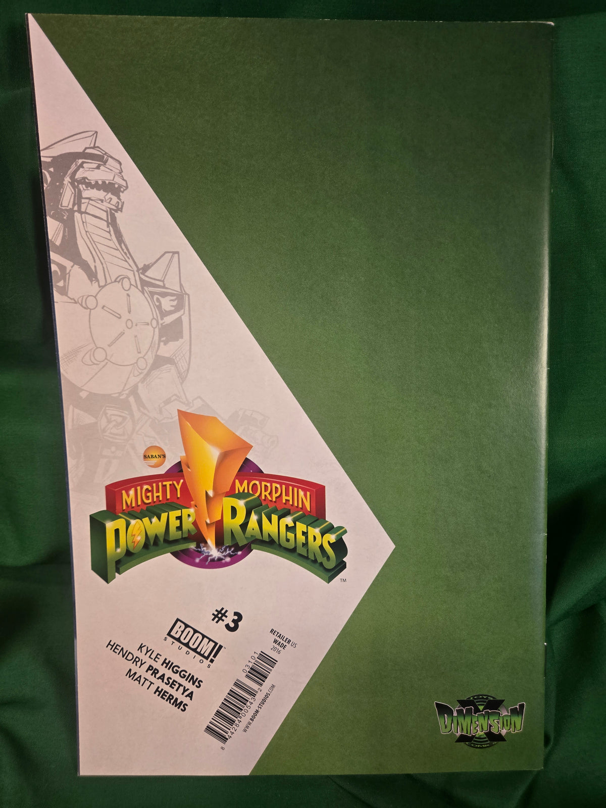 Mighty Morphin Power Rangers #3 Comic - Wade Dimension X Variant