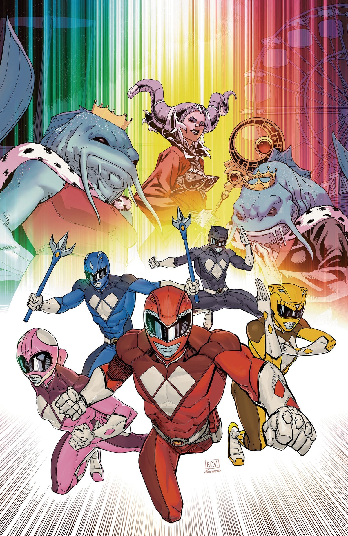 Mighty Morphin Power Rangers (2026) #4 Comic - 1:10 Sevy FOIL Variant