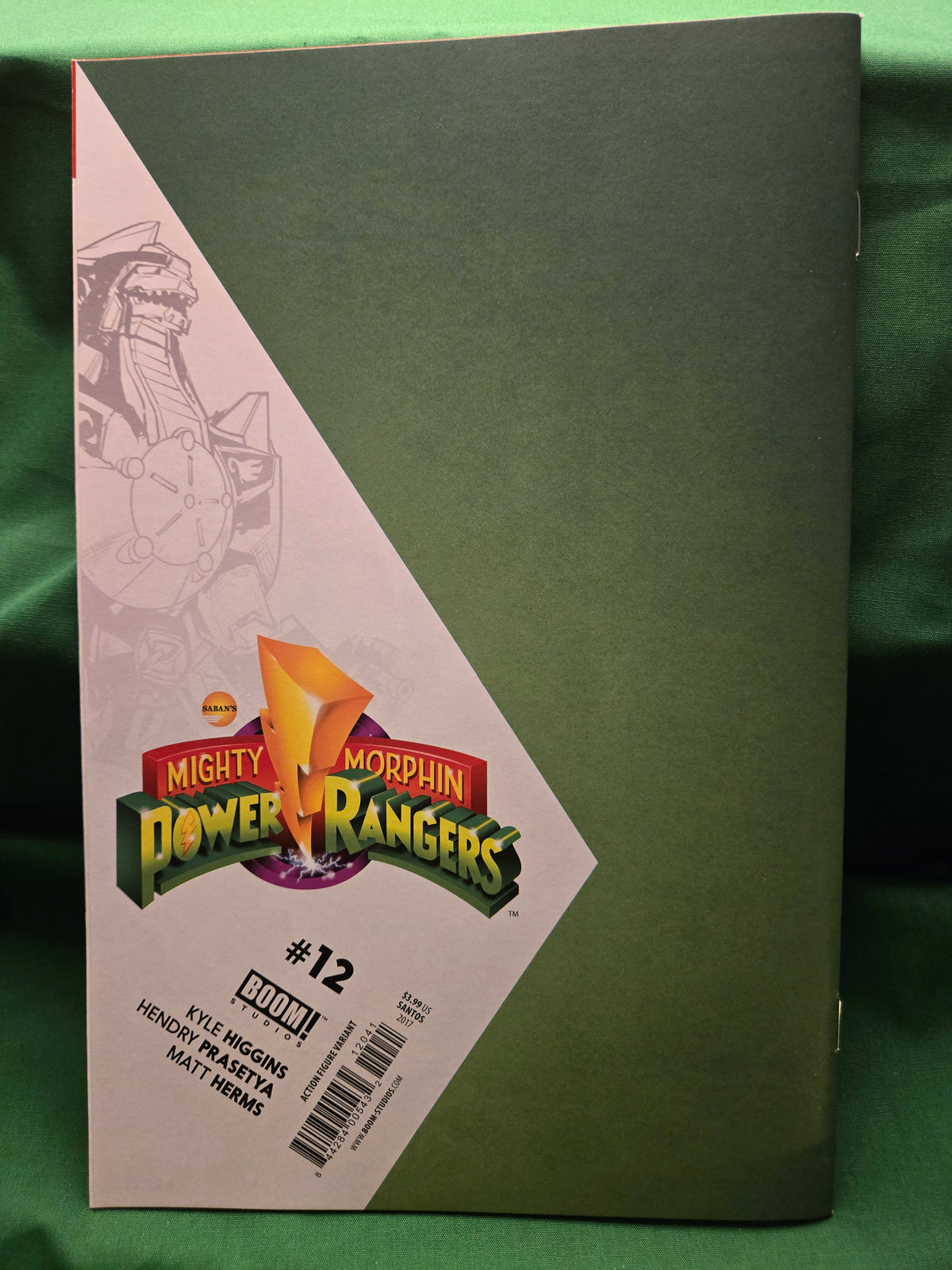 Mighty Morphin Power Rangers #12 Comic - Santos Action Figure Variant