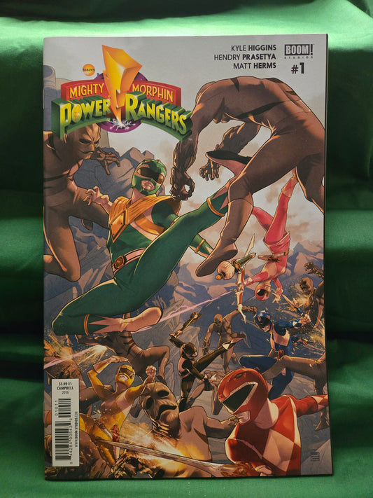 Mighty Morphin Power Rangers #1 Comic - Jamal Campbell Cover