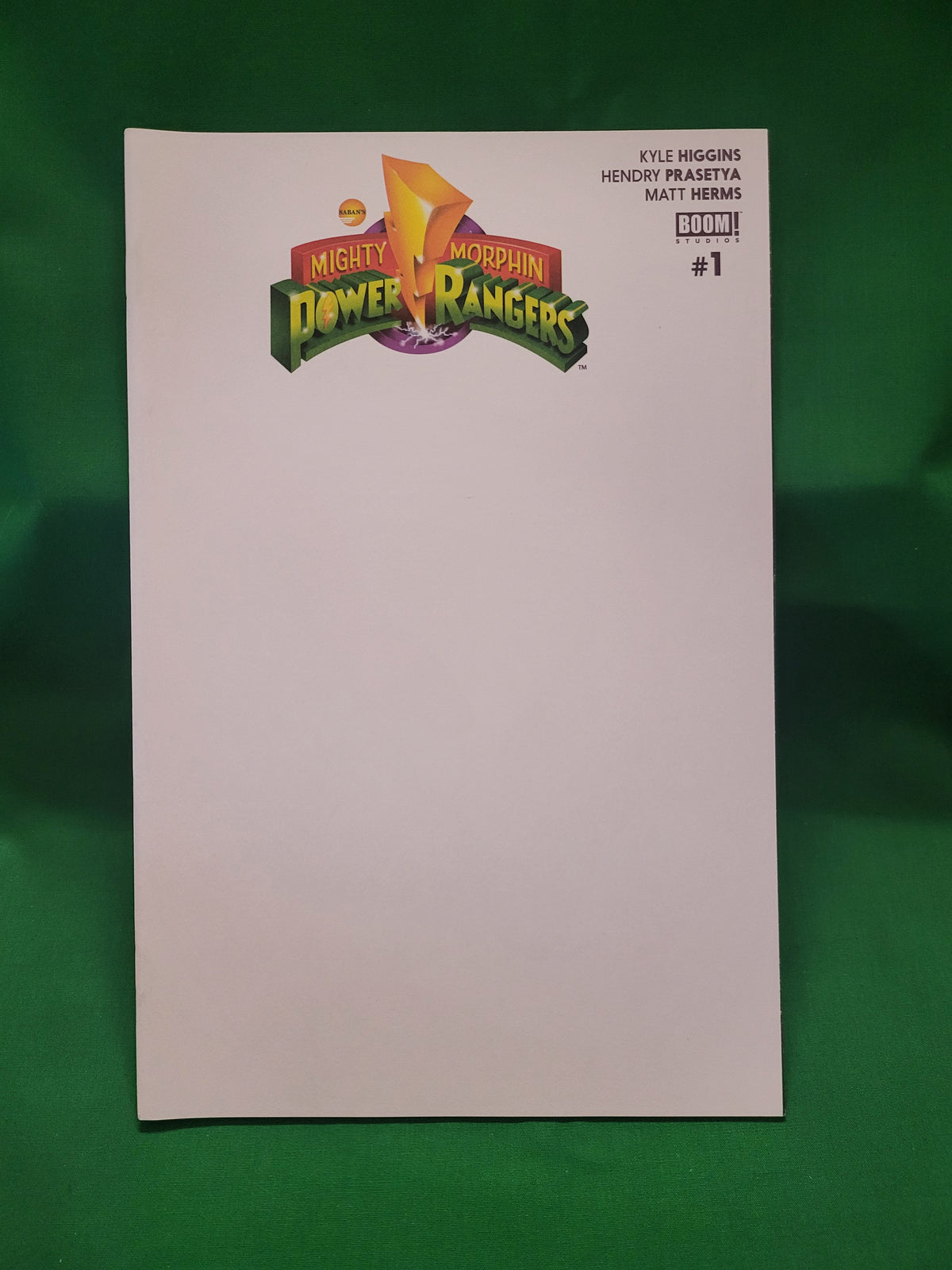 Mighty Morphin Power Rangers #1 Comic - Blank Sketch Variant