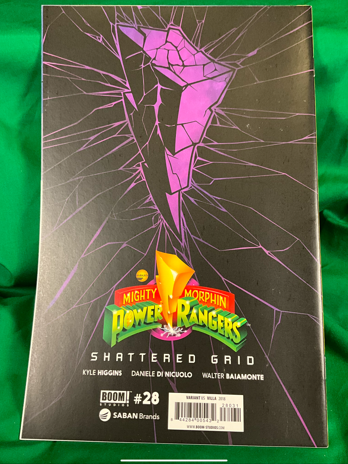 Mighty Morphin Power Rangers #28 Comic - 1:25 Villa Yellow Rangers Variant