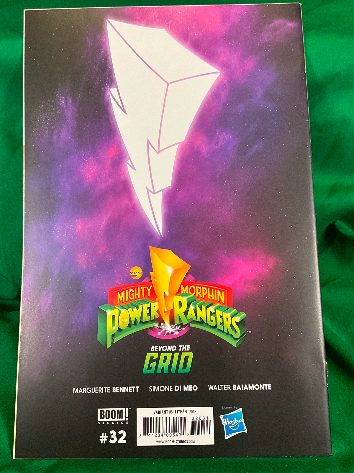Mighty Morphin Power Rangers #32 Comic - 1:25 Lithen Silver Rangers Variant