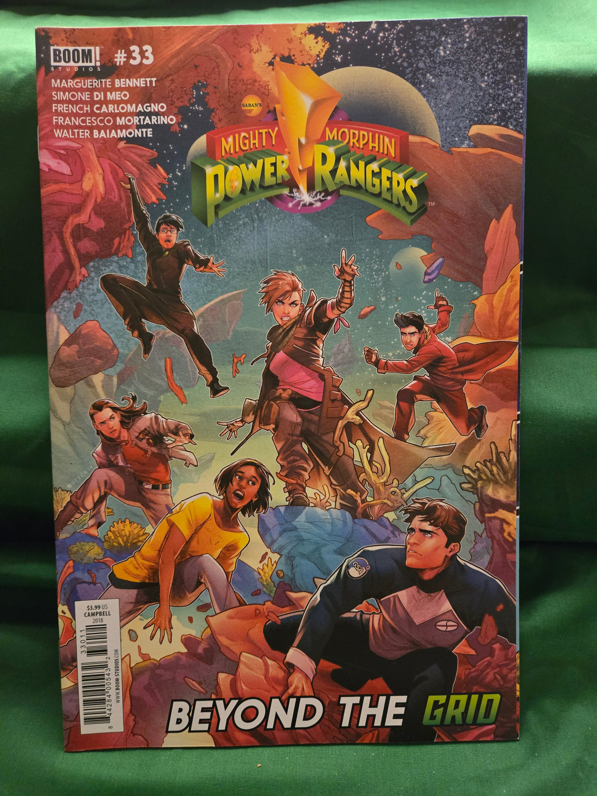 Mighty Morphin Power Rangers #33 Comic - Jamal Campbell Cover