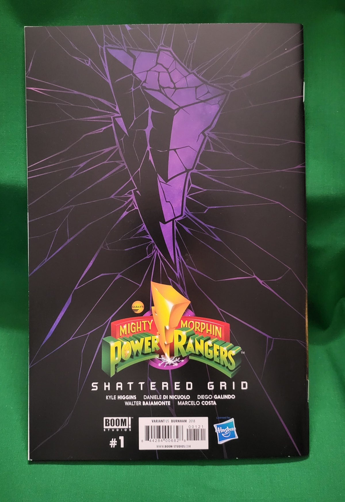 Mighty Morphin Power Rangers SHATTERED GRID Comic - 1:10 Burnham Variant