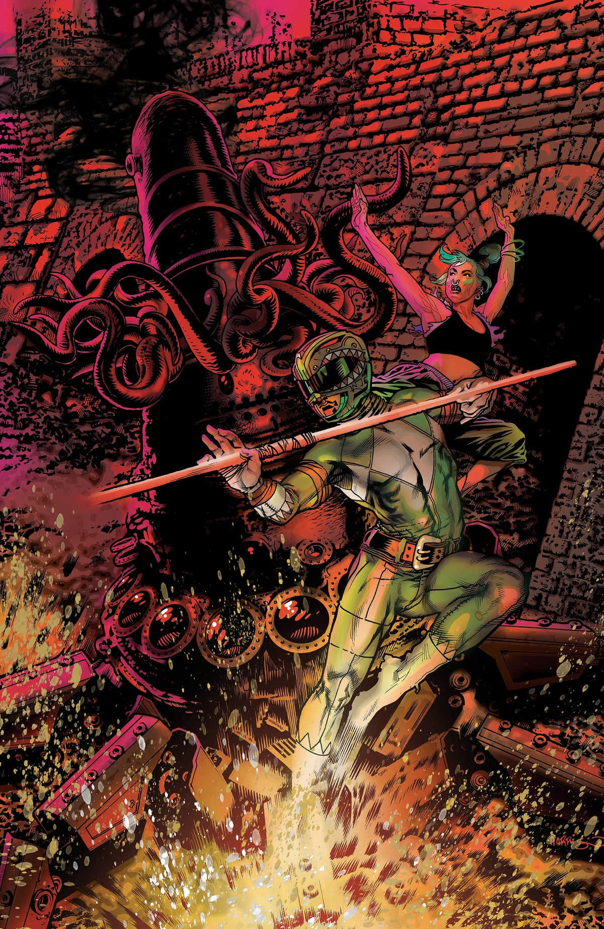 Power Rangers: Green #2 Comic - Harris FOIL Virgin Variant