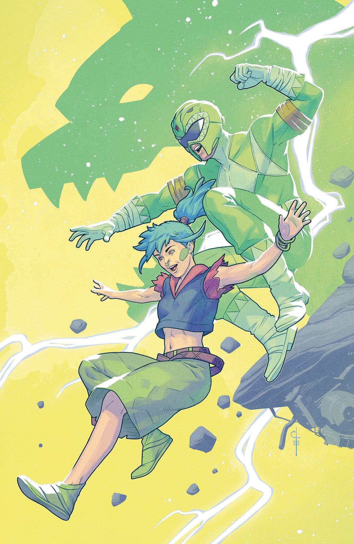 Power Rangers: Green #2 Comic - 1:20 Evenhuis Virgin Variant