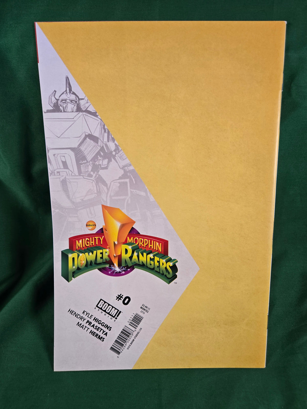 Mighty Morphin Power Rangers #0 Comic - Yellow Ranger Montes Variant
