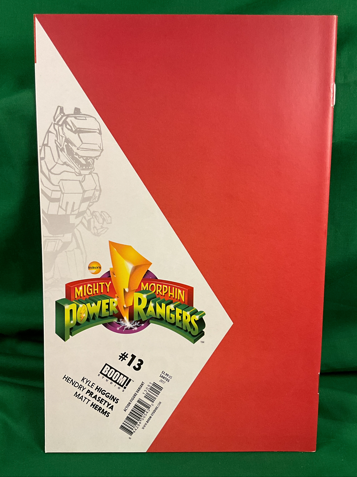 Mighty Morphin Power Rangers #13 Comic - Santos Action Figure Variant