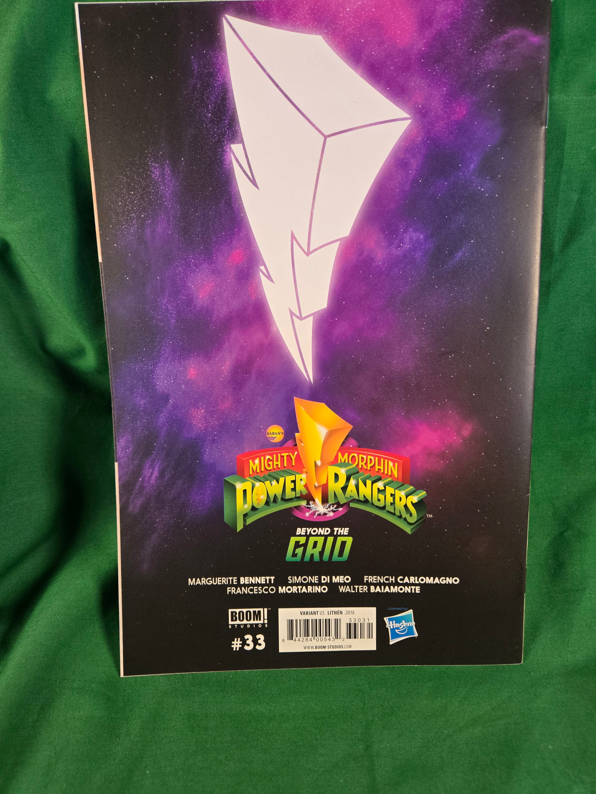 Mighty Morphin Power Rangers #33 Comic - 1:25 Lithen White Rangers Variant
