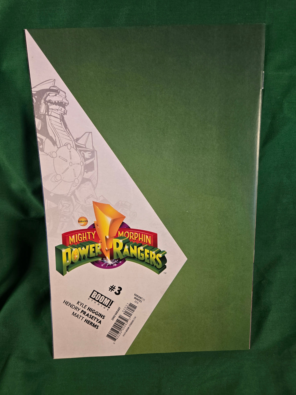 Mighty Morphin Power Rangers #3 Comic - 1:25 Montes Zord Variant