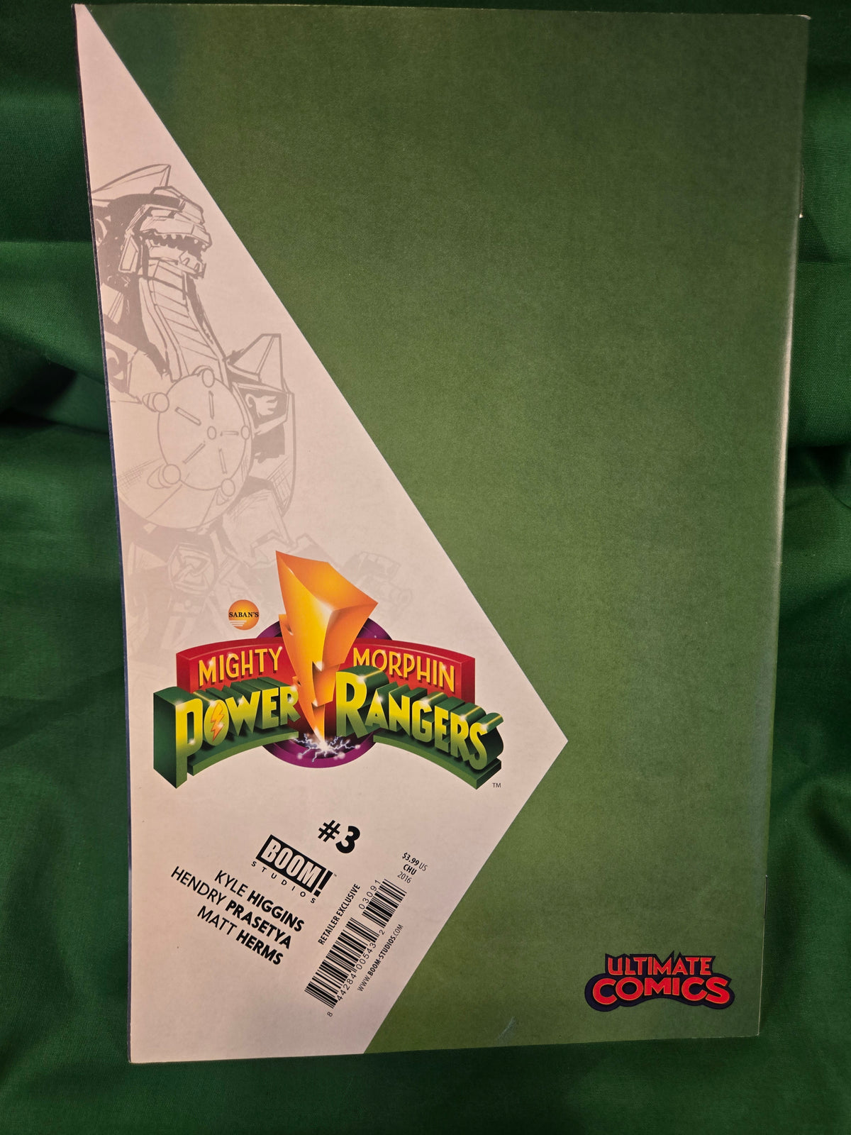 Mighty Morphin Power Rangers #3 Comic - Chu Ultimate Comics Variant
