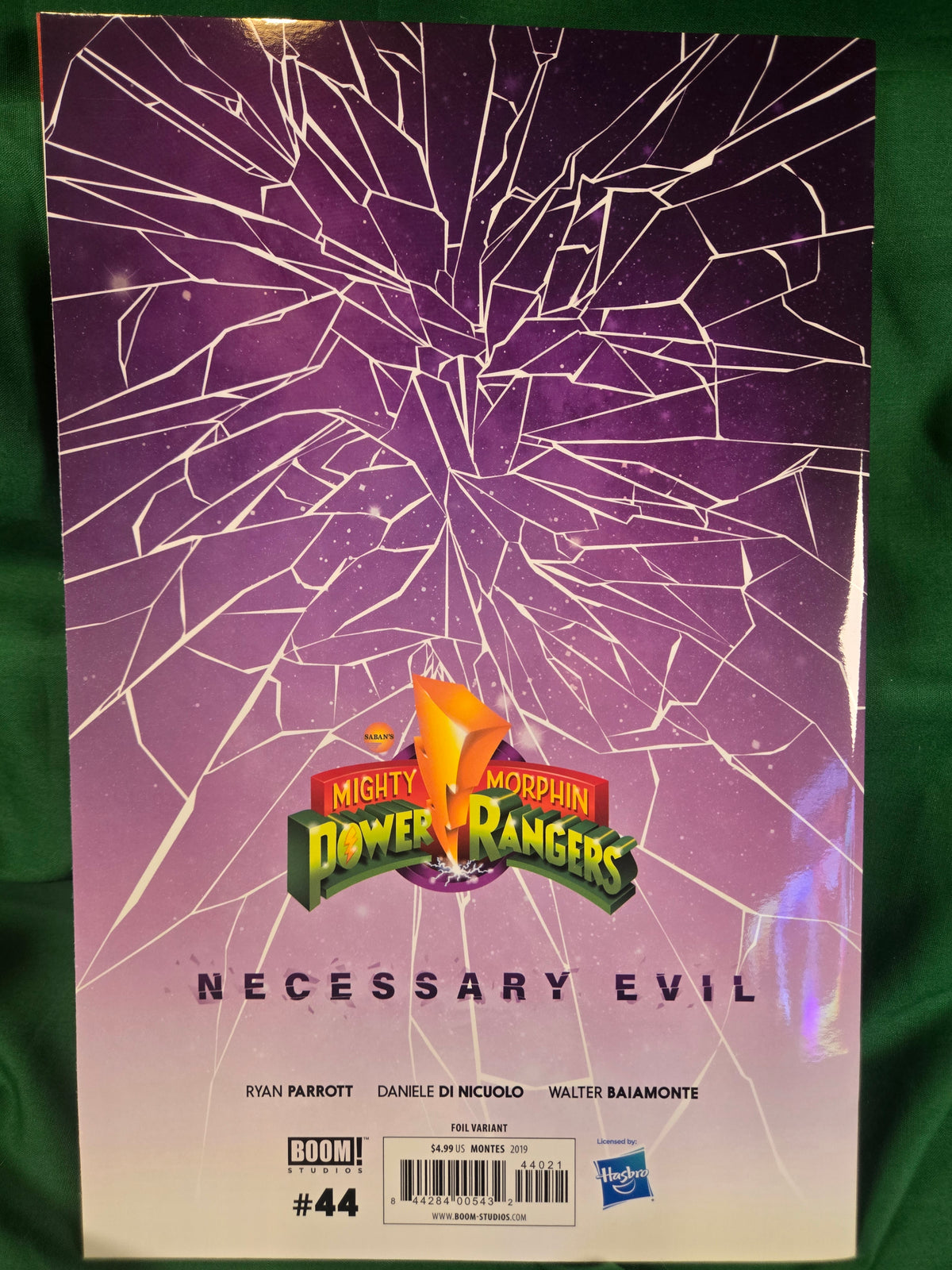 Mighty Morphin Power Rangers #44 Comic - Montes Yellow Foil Variant