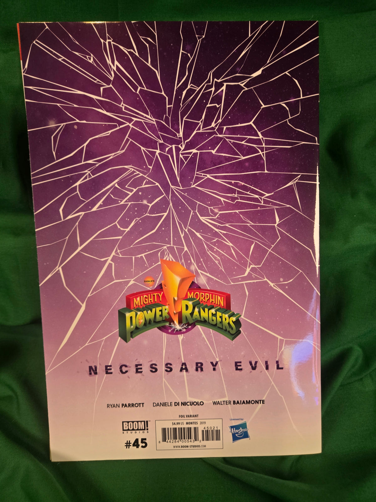 Mighty Morphin Power Rangers #45 Comic - Montes Foil Black Ranger Variant