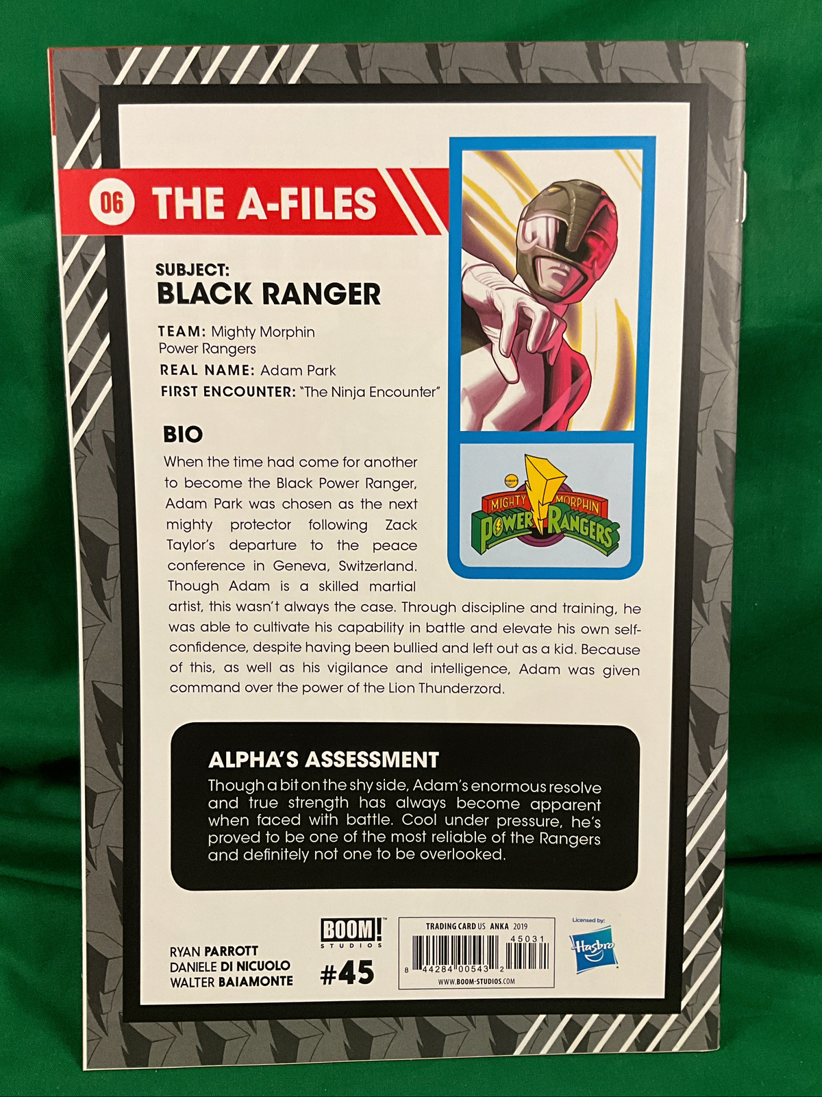 Mighty Morphin Power Rangers #45 Comic - 1:20 Anka Trading Card Variant