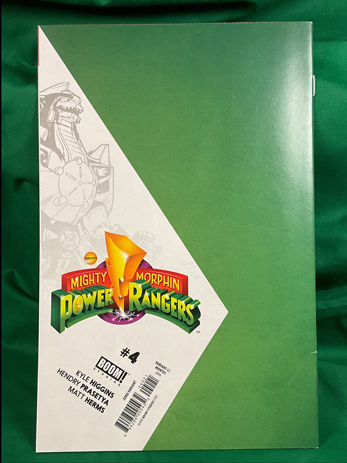 Mighty Morphin Power Rangers #4 Comic - 1:25 Montes Zord Variant