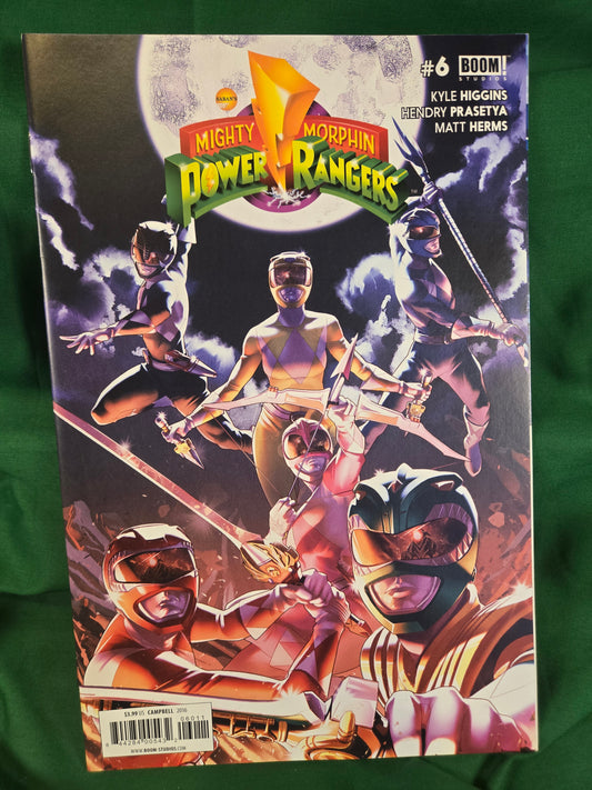 Mighty Morphin Power Rangers #6 Comic - Jamal Campbell Cover