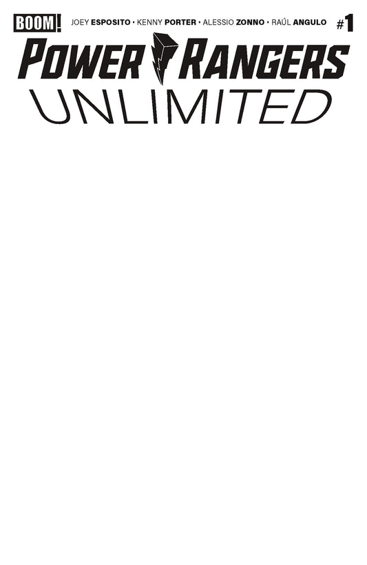 Power Rangers: Unlimited #1 Comic - Blank Sketch Variant