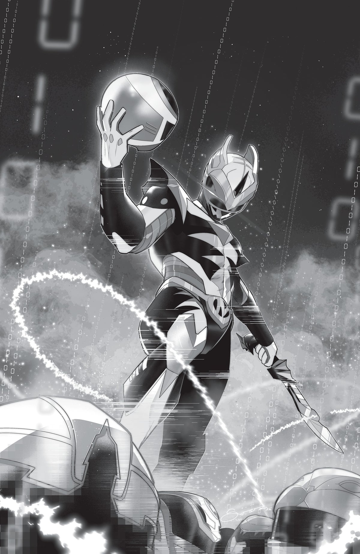 Power Rangers: Unlimited #2 Comic - Sorressa B&W Variant