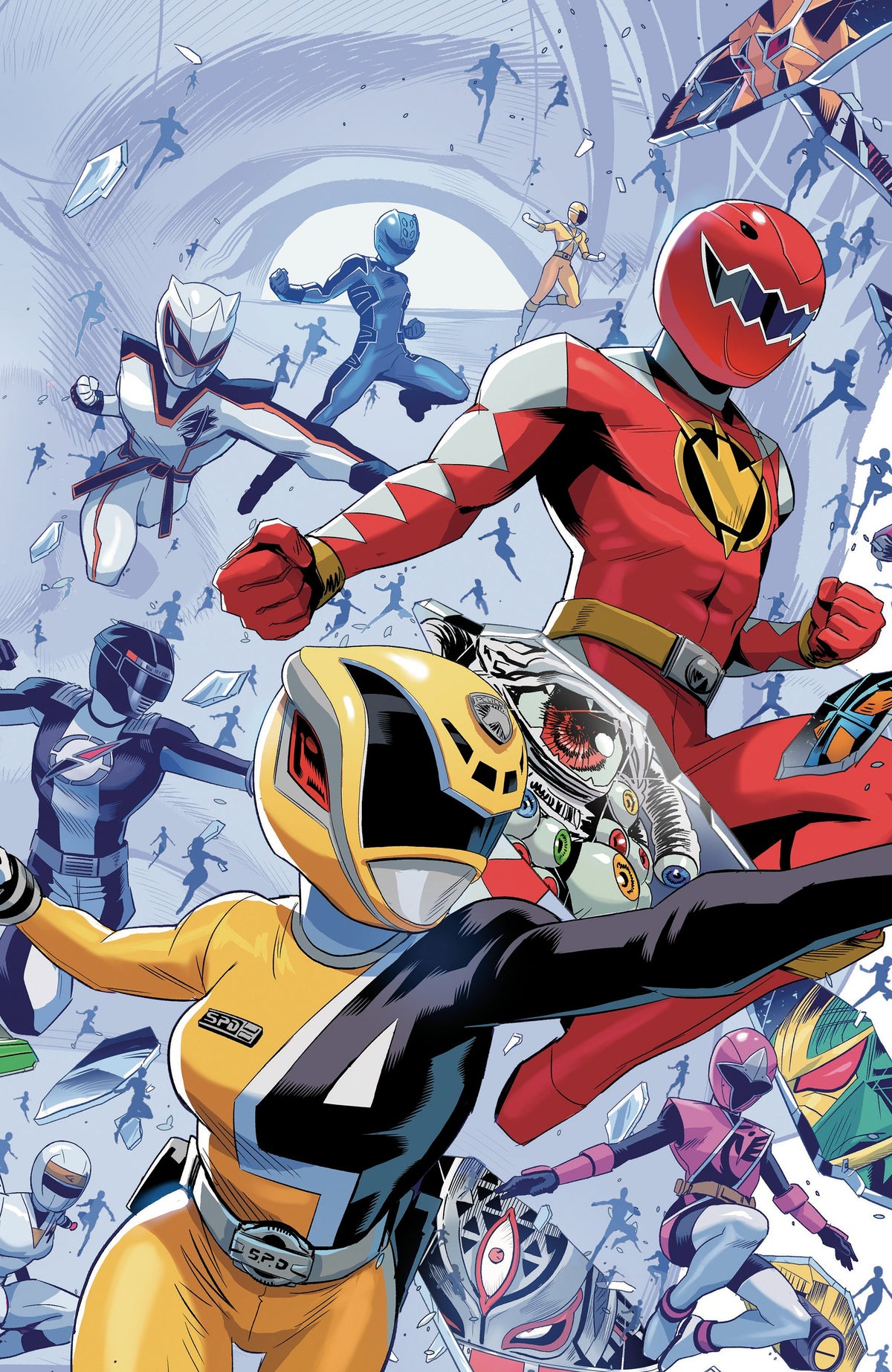 Power Rangers: Unlimited #3 Comic - Zonno Every Ranger Connecting Variant