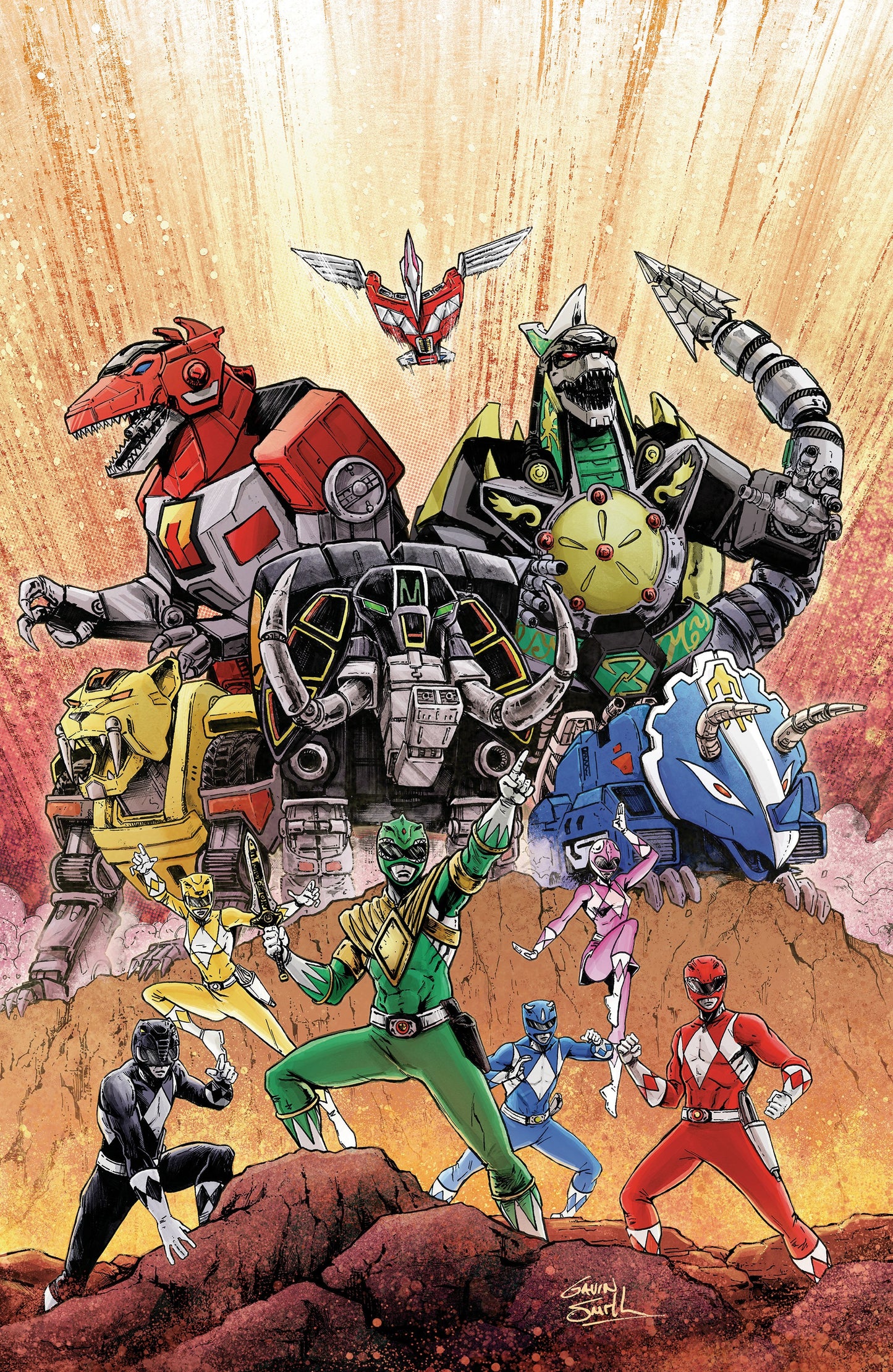 Mighty Morphin Power Rangers: Zord Quest #1 Comic - 1:10 Smith Virgin Variant